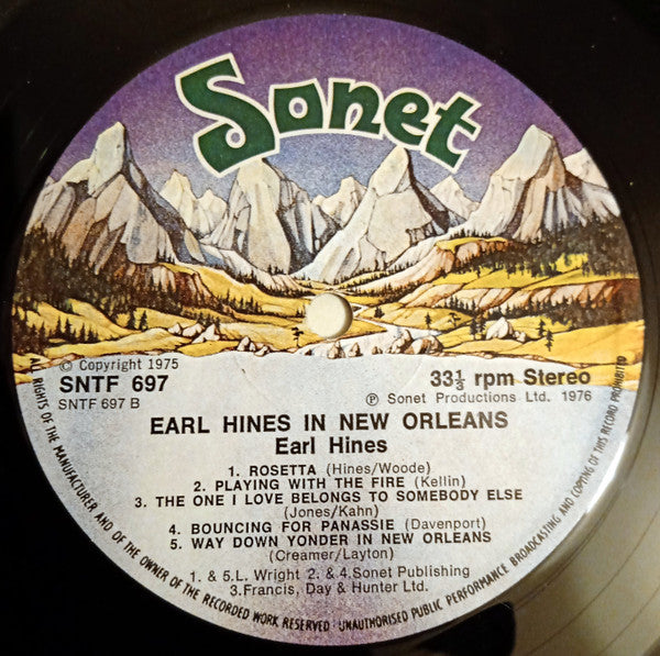 Earl Hines : Earl Hines In New Orleans (LP, Album)