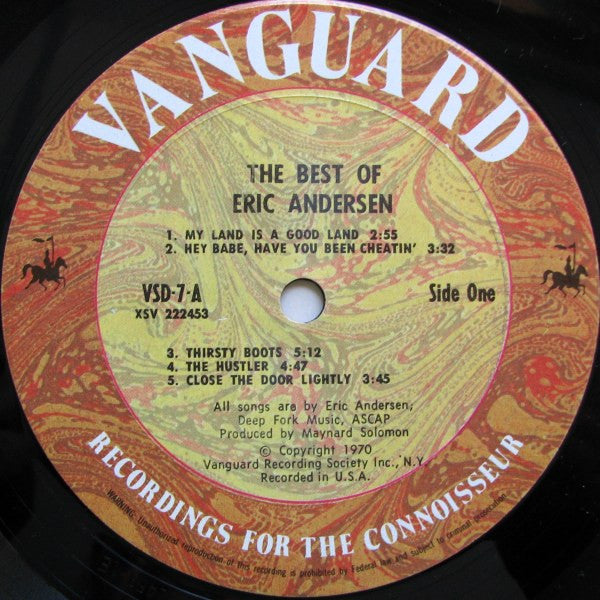 Eric Andersen (2) : The Best Of Eric Andersen (2xLP, Comp)