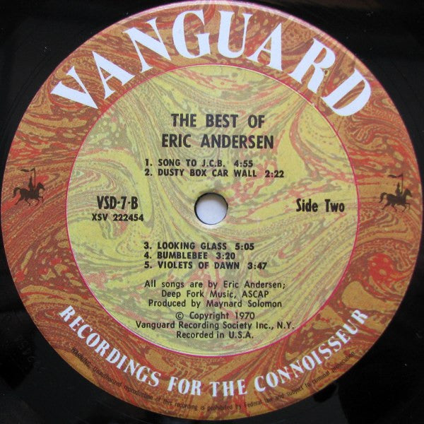 Eric Andersen (2) : The Best Of Eric Andersen (2xLP, Comp)
