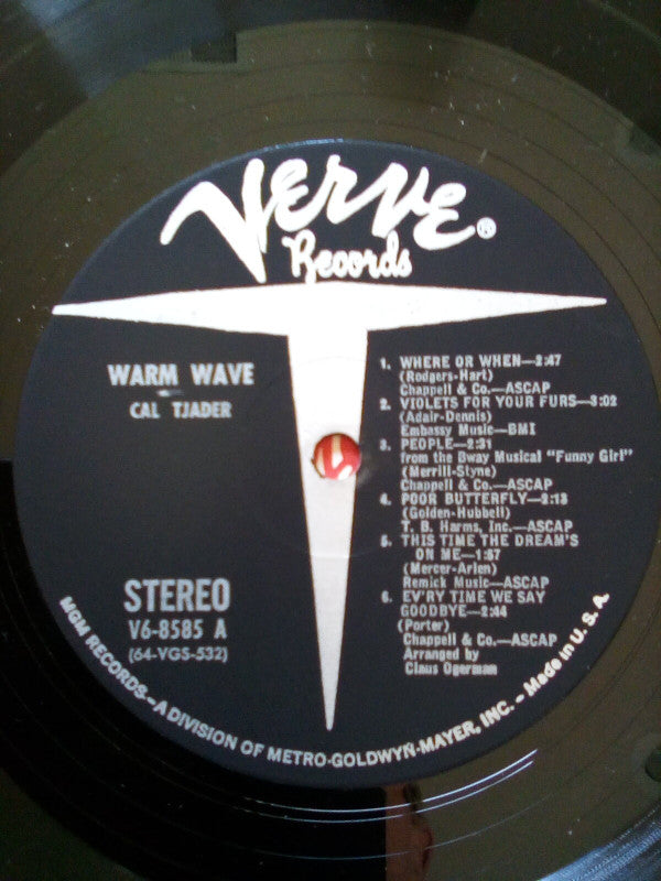 Cal Tjader : Warm Wave (LP, Album, MGM)