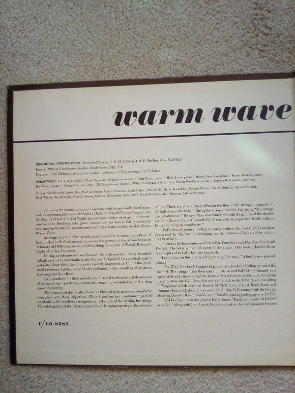 Cal Tjader : Warm Wave (LP, Album, MGM)