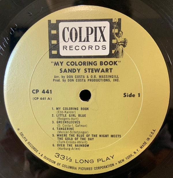Sandy Stewart (2) : My Coloring Book (LP, Album, Mono)