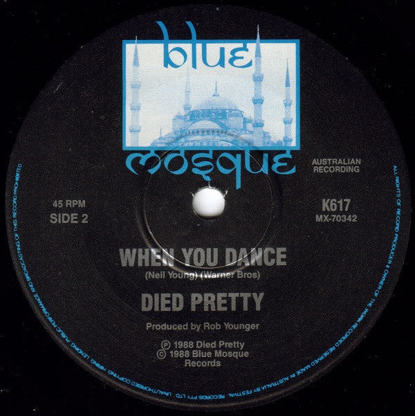 Died Pretty : Out Of My Hands (7", Single, Ltd)