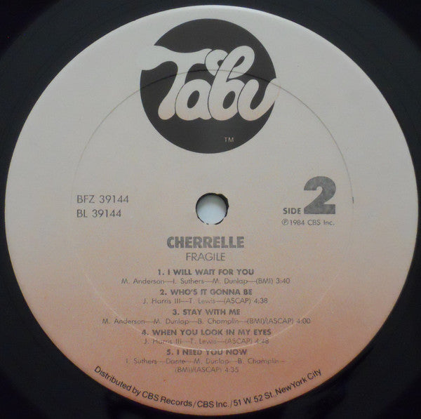 Cherrelle : Fragile (LP, Album)