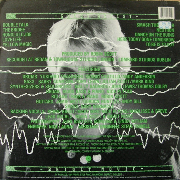 Robin Scott / M (2) : Famous Last Words (LP, Album, Los)