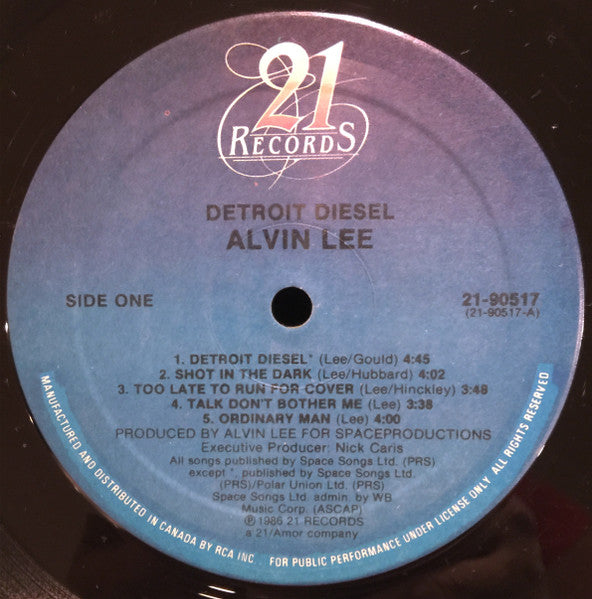 Alvin Lee : Detroit Diesel (LP, Album)
