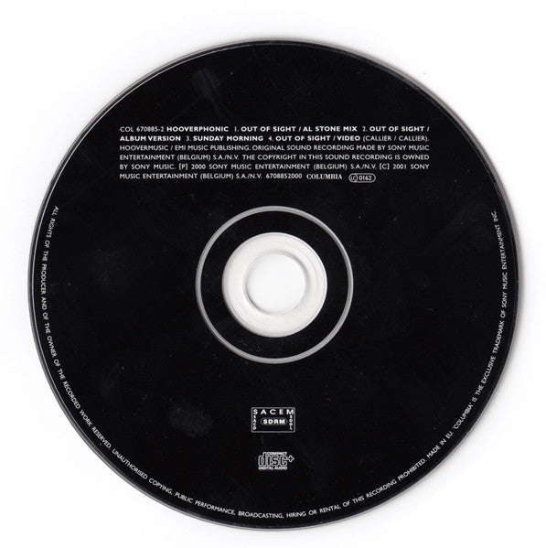Hooverphonic : Out Of Sight (Best Friends) (CD, Single, Enh)
