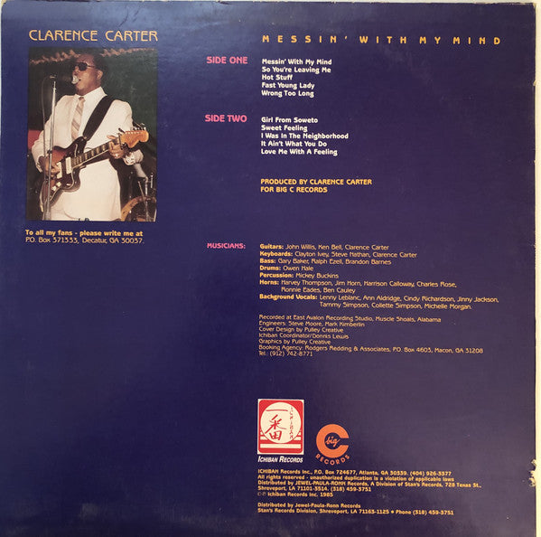 Clarence Carter : Messin' With My Mind (LP, Album)