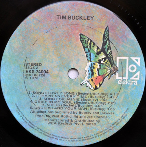 Tim Buckley : Tim Buckley (LP, Album, RE)