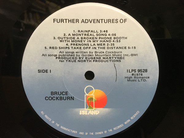 Bruce Cockburn : Further Adventures Of (LP, Album, Los)
