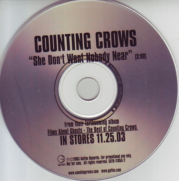 Counting Crows : She Don't Want Nobody Near (CD, Single, Promo)