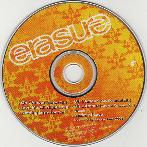 Erasure : Oh L'Amour (CD, Maxi, Enh)