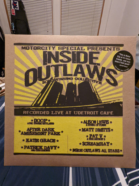 Doop & The Inside Outlaws, After Dark Amusement Park, Katie Grace, Patrick Davy & The Ghosts, Alison Lewis & String Of Ponies, Matt D'mits, Pat V & The Detroit 3, Screamray, Inside Outlaws All-Stars, Ty Stone : Motorcity Special Presents: Inside Outlaws Live (LP, Album, Ltd)