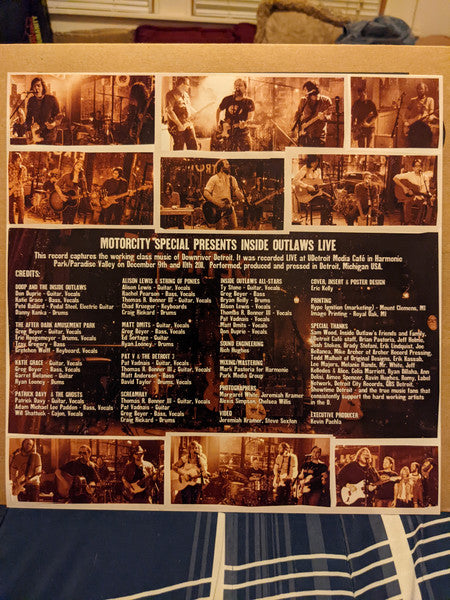 Doop & The Inside Outlaws, After Dark Amusement Park, Katie Grace, Patrick Davy & The Ghosts, Alison Lewis & String Of Ponies, Matt D'mits, Pat V & The Detroit 3, Screamray, Inside Outlaws All-Stars, Ty Stone : Motorcity Special Presents: Inside Outlaws Live (LP, Album, Ltd)