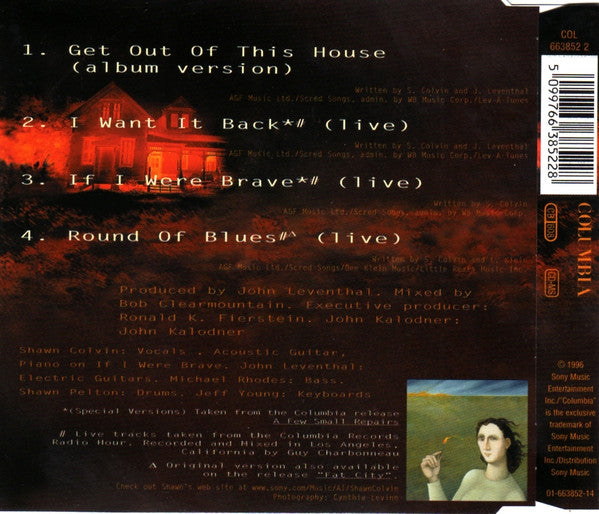 Shawn Colvin : Get Out Of This House (CD, Single)