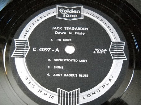 Jack Teagarden : Swinging Down In Dixie (LP, Mono)