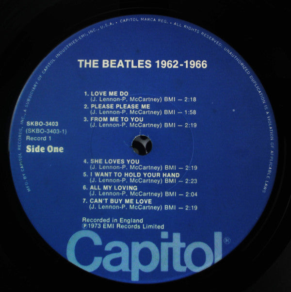 The Beatles : 1962-1966 (2xLP, Comp, RE, Blu)