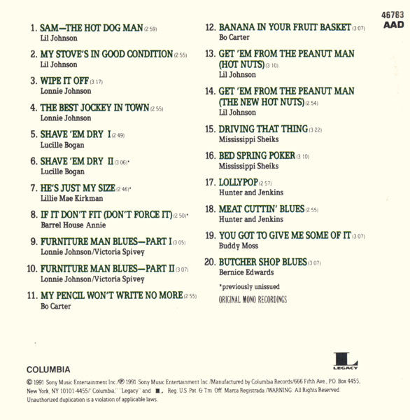 Various : Raunchy Business: Hot Nuts & Lollypops (CD, Comp)