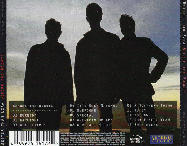 Better Than Ezra : Before The Robots (CD, Album)