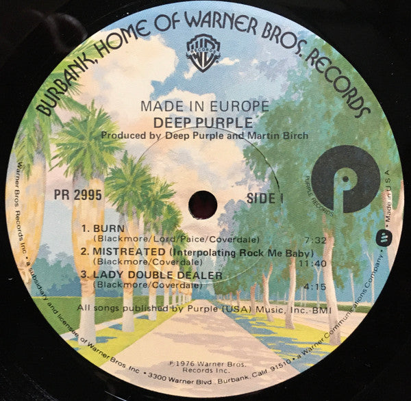 Deep Purple : Made In Europe (LP, Los)
