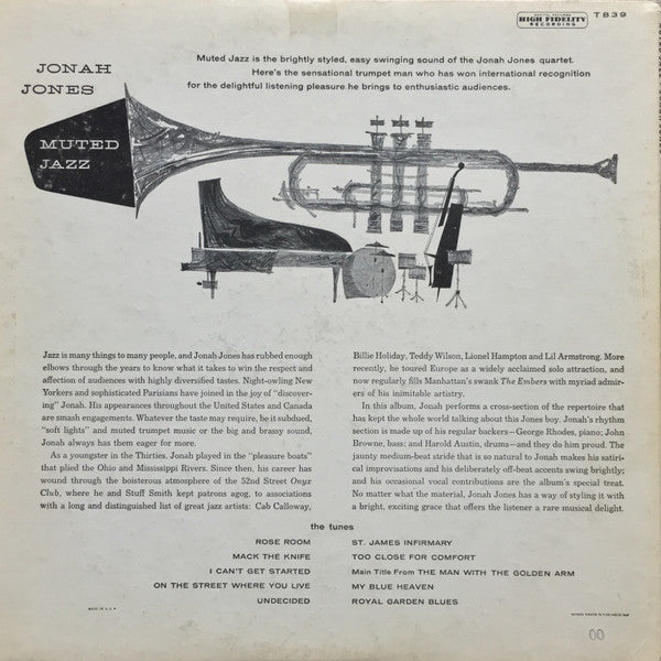 Jonah Jones : Muted Jazz (LP, Album, Mono, Scr)