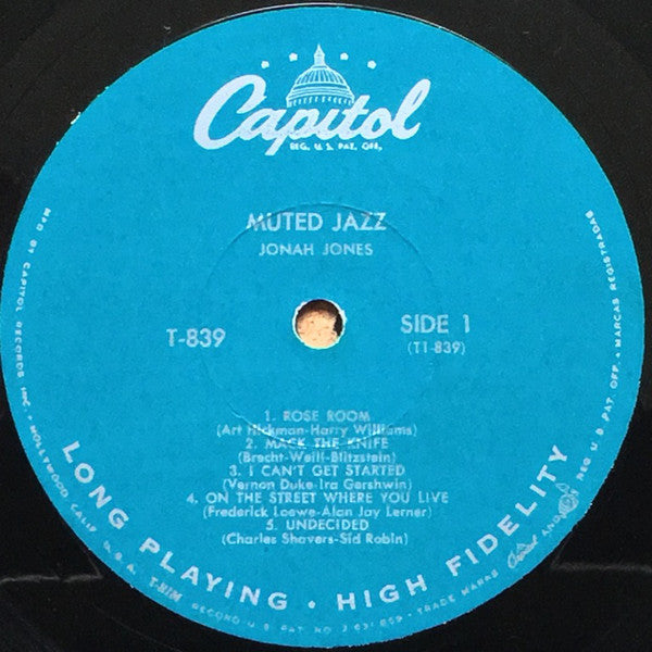 Jonah Jones : Muted Jazz (LP, Album, Mono, Scr)