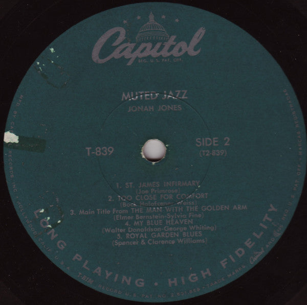 Jonah Jones : Muted Jazz (LP, Album, Mono, Scr)