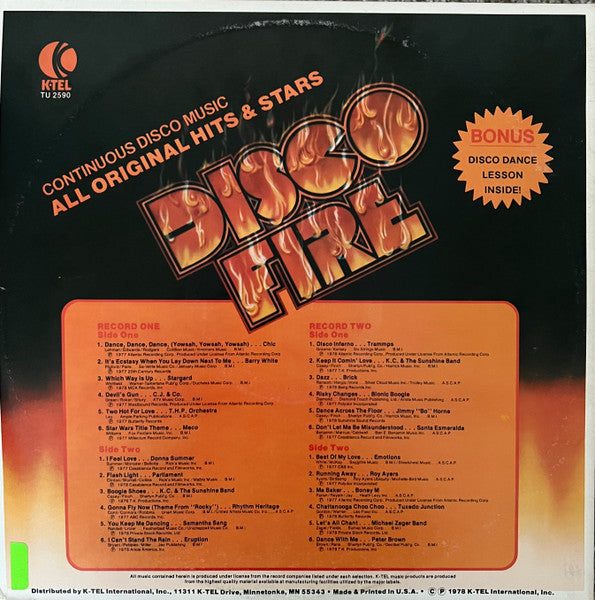 Various : Disco Fire (2xLP, Comp, 55)
