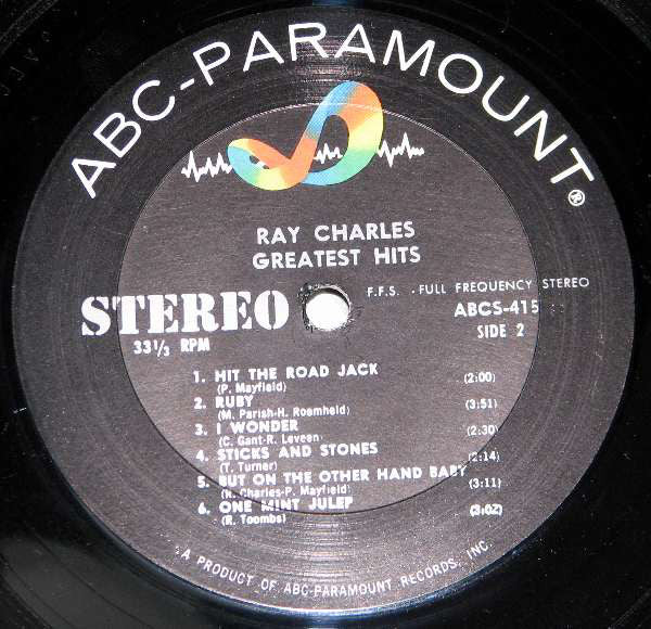 Ray Charles : Greatest Hits (LP, Comp, Pit)