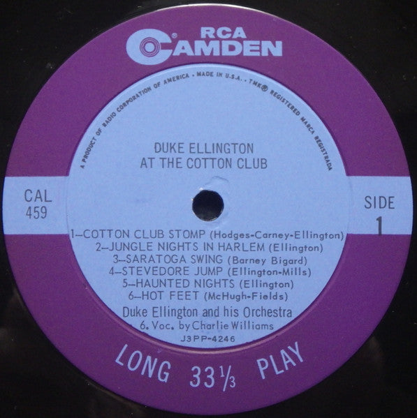 Duke Ellington And His Orchestra : At The Cotton Club (LP, Comp, Mono)