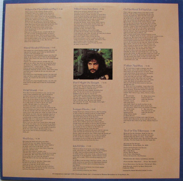Cat Stevens : Tea For The Tillerman (LP, Album, Mon)