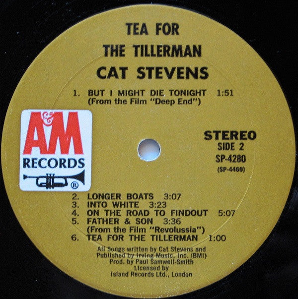 Cat Stevens : Tea For The Tillerman (LP, Album, Mon)