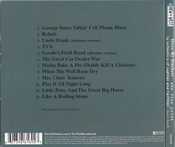 Drive-By Truckers : The Fine Print (A Collection Of Oddities And Rarities) 2003-2008 (CD, Album, gat)