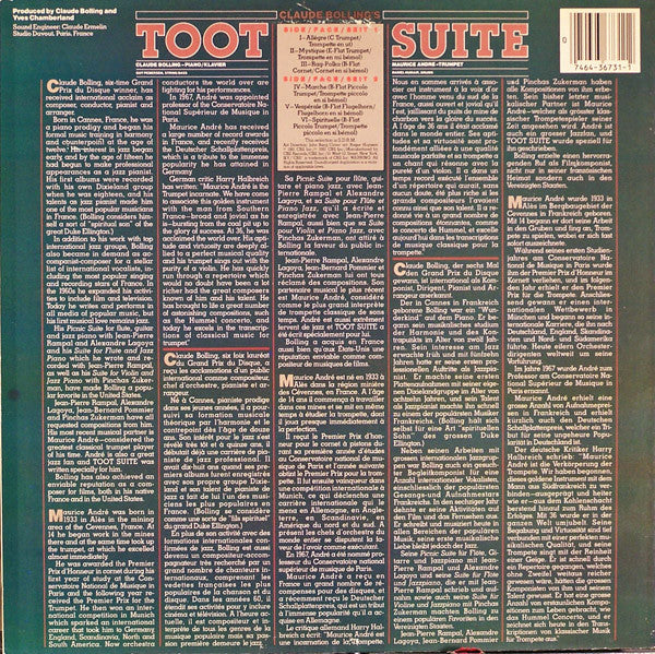 Maurice André / Claude Bolling : Bolling: Toot Suite (LP, Album)