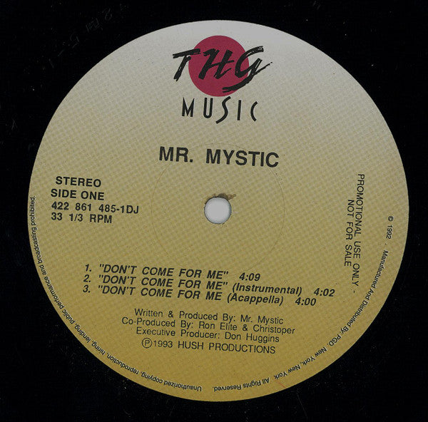 Mr. Mystic : Don't Come For Me (12", Promo)