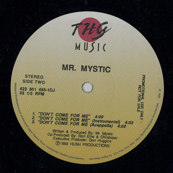 Mr. Mystic : Don't Come For Me (12", Promo)