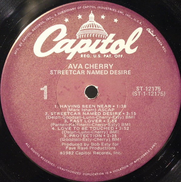 Ava Cherry : Streetcar Named Desire (LP, Album)