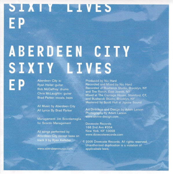 Aberdeen City : Sixty Lives EP (CD, EP)