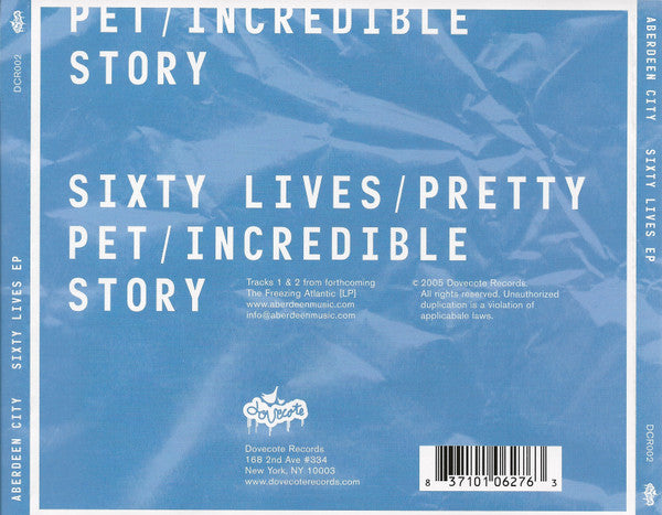 Aberdeen City : Sixty Lives EP (CD, EP)
