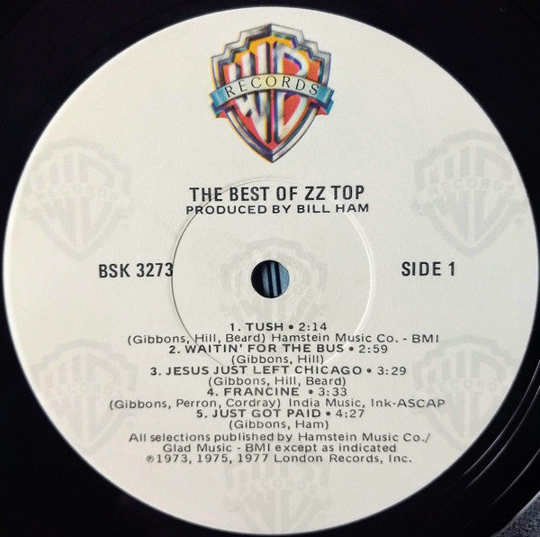 ZZ Top : The Best Of ZZ Top (LP, Comp, RE, Jac)