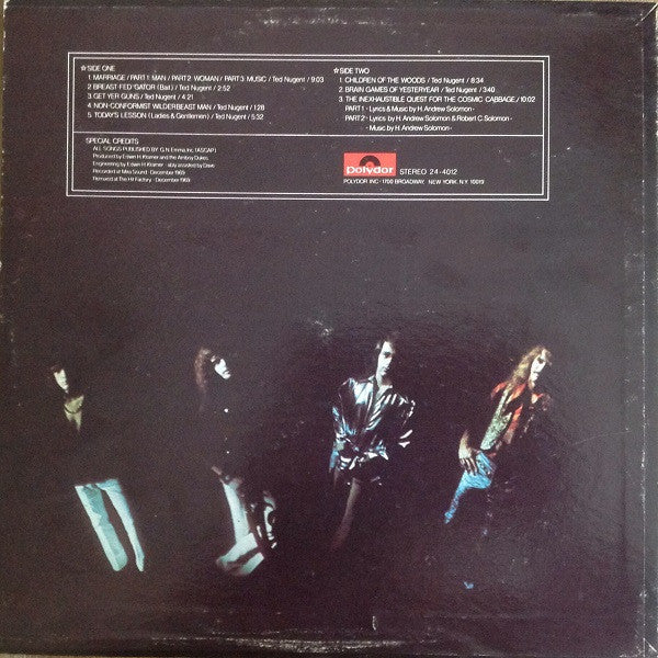 The Amboy Dukes : Marriage On The Rocks - Rock Bottom (LP, Album, Sid)