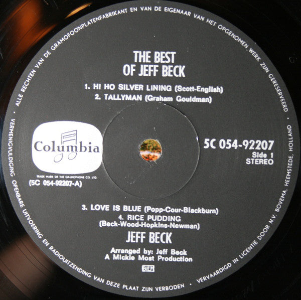 Jeff Beck : The Best Of Jeff Beck (LP, Comp)