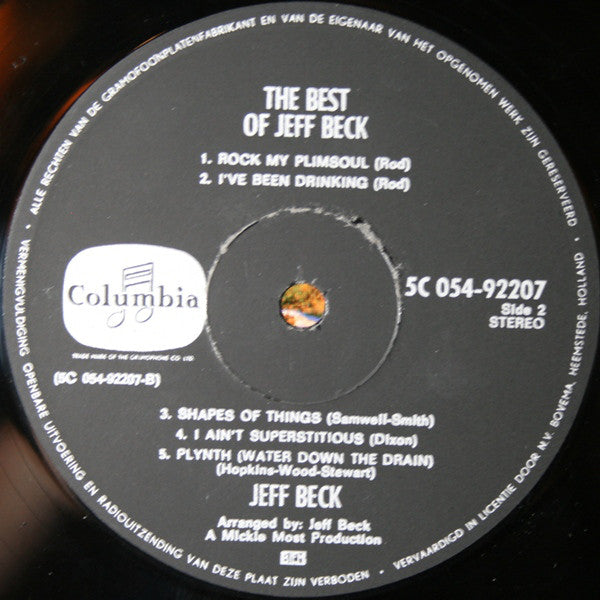 Jeff Beck : The Best Of Jeff Beck (LP, Comp)