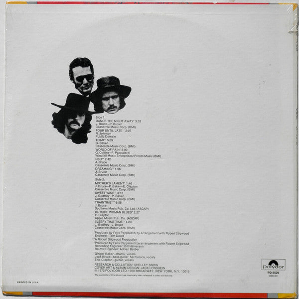Cream (2) : Off The Top (LP, Comp, Scr)