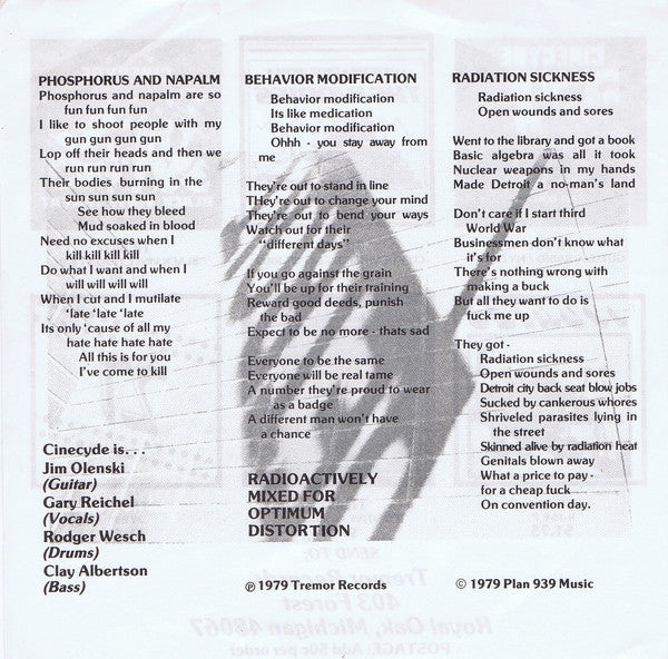 Cinecyde : Positive Action (7", EP)