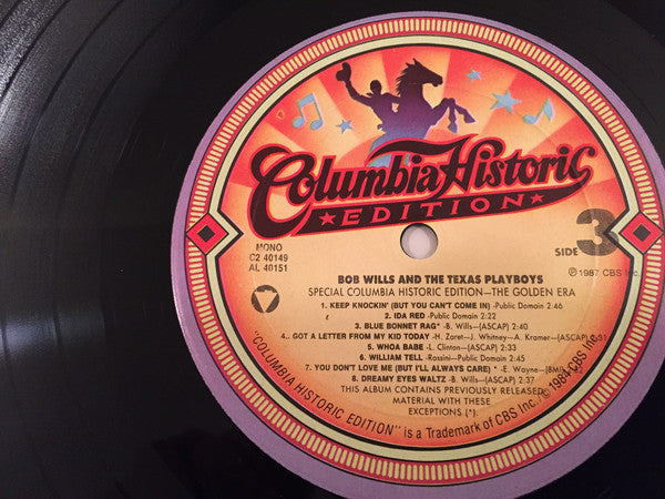 Bob Wills & His Texas Playboys : The Golden Era (2xLP, Comp, Mono)
