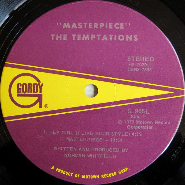 The Temptations : Masterpiece (LP, Album, Ind)