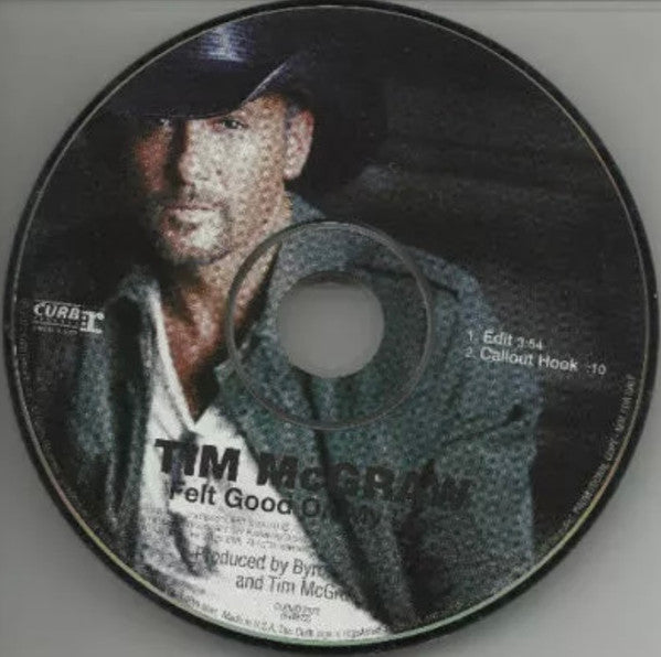 Tim McGraw : Felt Good On My Lips (CD, Single, Promo)