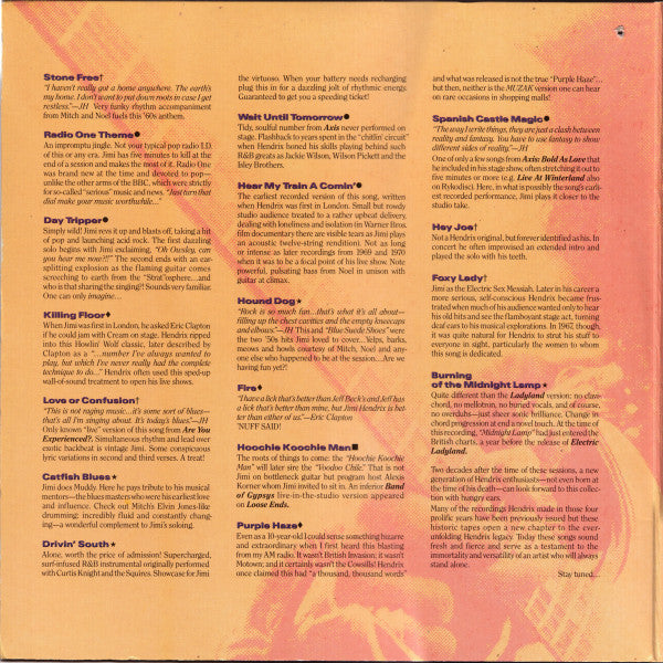 The Jimi Hendrix Experience : Radio One (LP, Cle + LP, S/Sided, Cle + Ltd, RM, Gat)