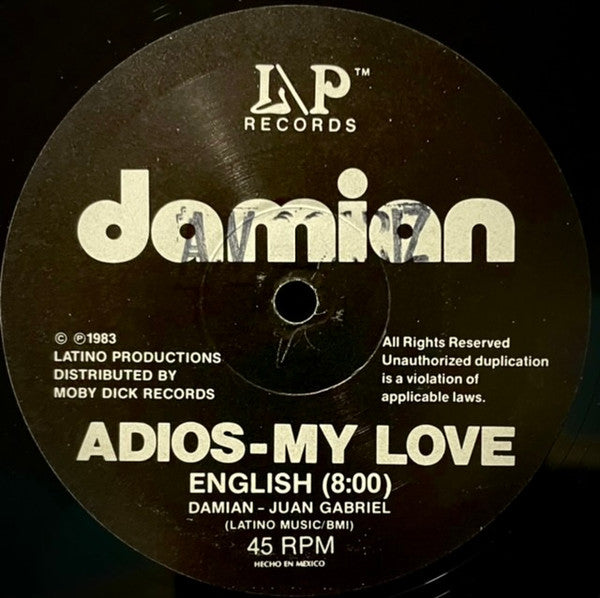 Damian (4) : Adios - My Love (12", Single)